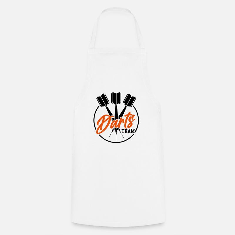 Équipe de fléchettes fléchettes fléchettes emblème logo bullseye - Tablier de cuisine - blanc