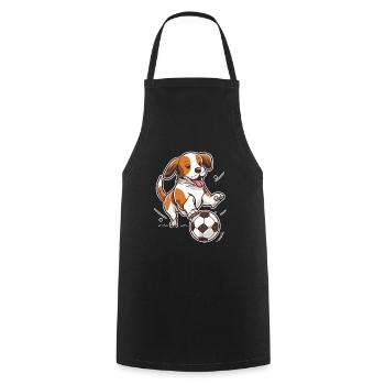 Soccer Pup - Cooking Apron - black - Front - AI Model Male 185 dark (185cm)