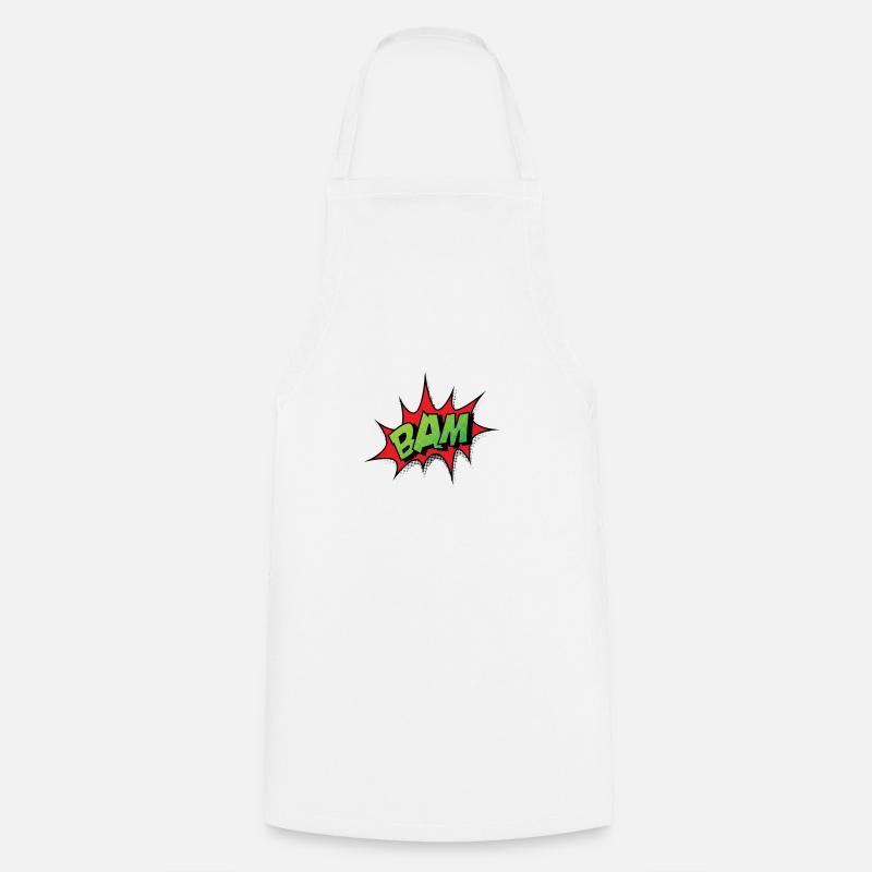 Comic Comic Comic Strip BAM - Tablier de cuisine - blanc