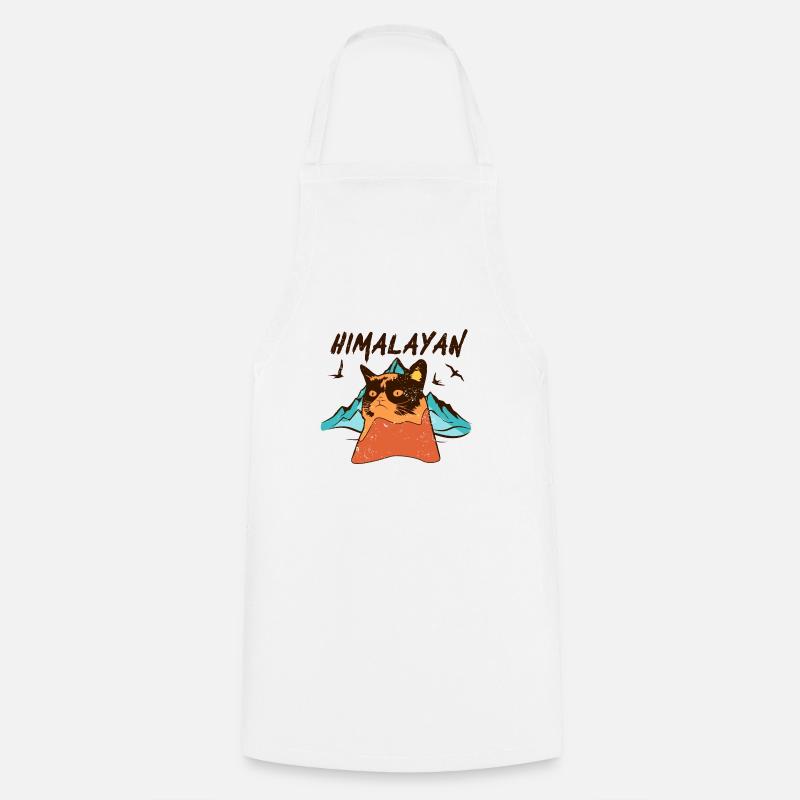 Himalayan Cat - Cooking Apron - white