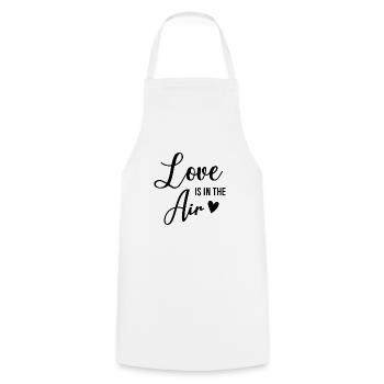 Love Is In The Air - Cooking Apron - white - Front - AI Model Male 185 dark (185cm)