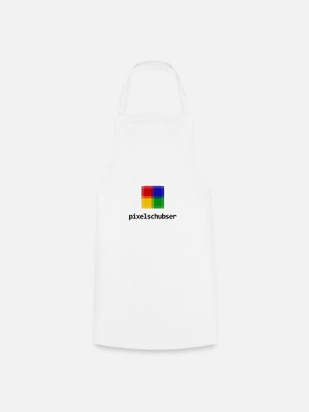 Pixelschubser Nerd IT Grafiker Geschenk Job Fun - Kochschürze - Weiß