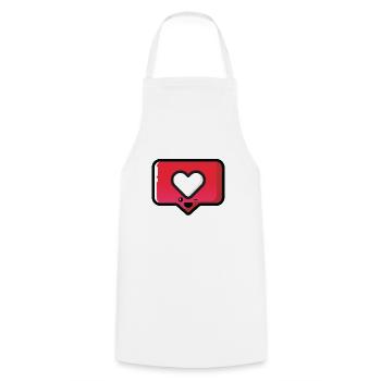Like me - Cooking Apron - white - Front - AI Model Male 185 dark (185cm)