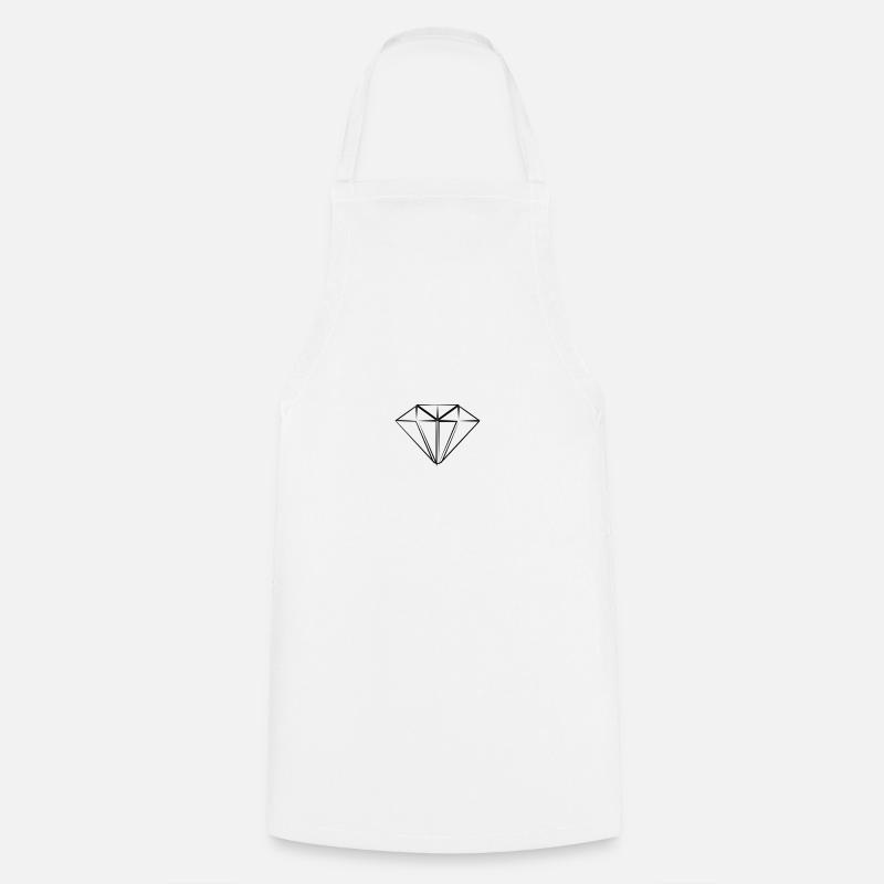 Diamant - Kochschürze - Weiß