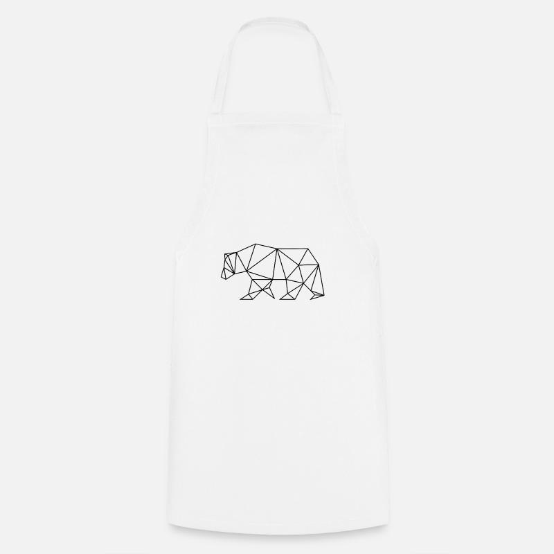 Eisbaer Bear black polyart - Cooking Apron - white