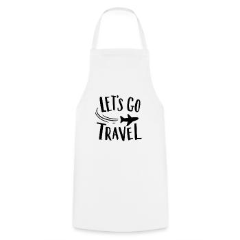 Travel trip - Cooking Apron - white - Front - AI Model Male 185 dark (185cm)