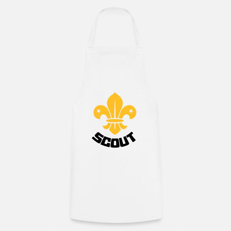 Scout - Scoutisme - Tablier de cuisine - blanc