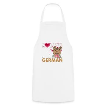 Shepherd German Shepherd love - Cooking Apron - white - Front - AI Model Male 185 dark (185cm)