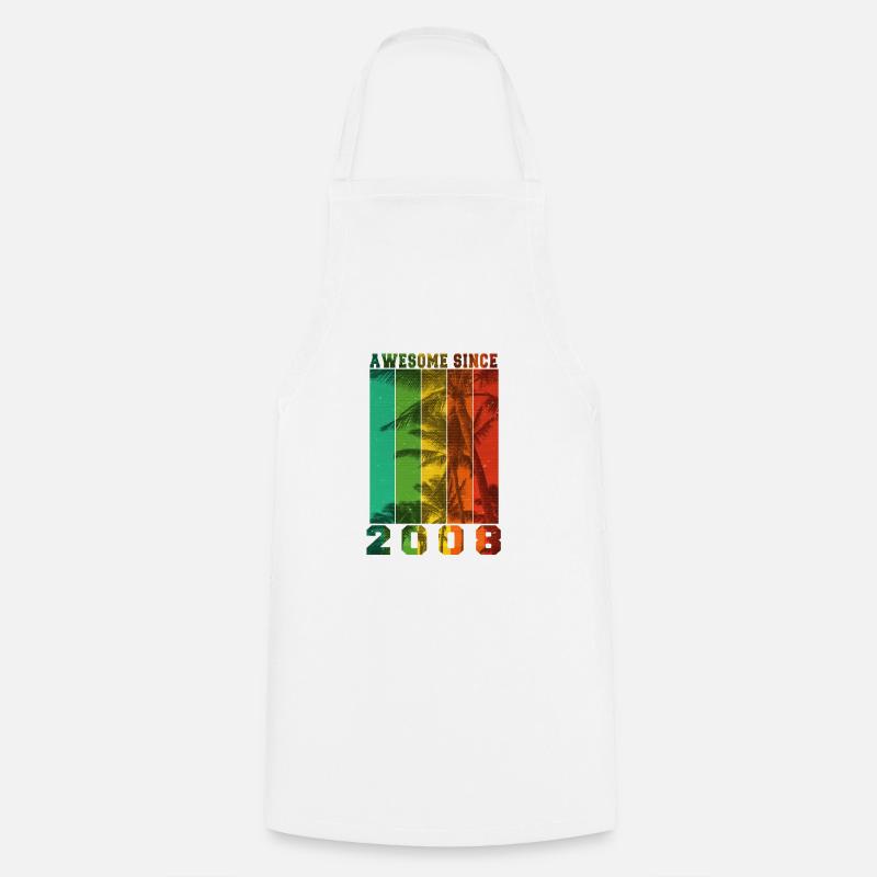 Awesome Since 2008 - Cooking Apron - white