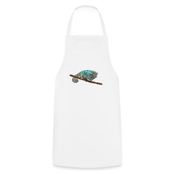 Chameleon - Cooking Apron - white - Front - AI Model Male 185 dark (185cm)