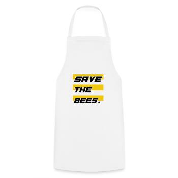 Save the bees - Cooking Apron - white - Front - AI Model Male 185 dark (185cm)