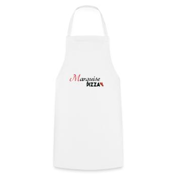 Marquise Pizza - Tablier de cuisine - blanc - Devant - AI Model Male 185 dark (185cm)