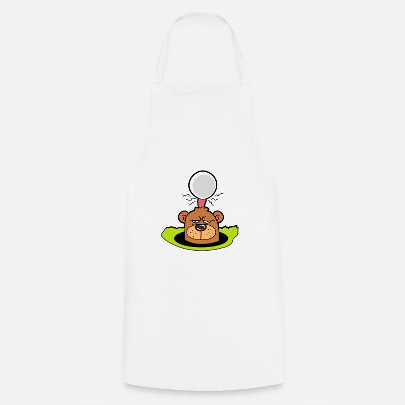Golf gopher golf golf golfeur golf parcours - Tablier de cuisine - blanc
