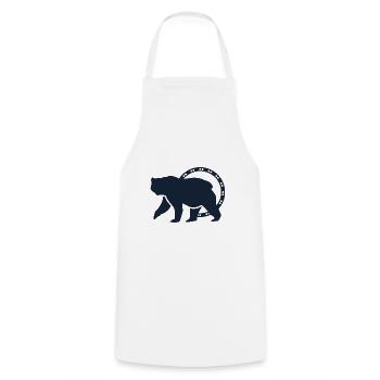 Ours - Panda Forêt Nature Liberté Sauvage - Tablier de cuisine - blanc - Devant - AI Model Male 185 dark (185cm)