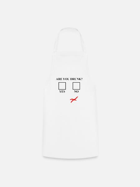 are you drunk? - Kochschürze - Weiß