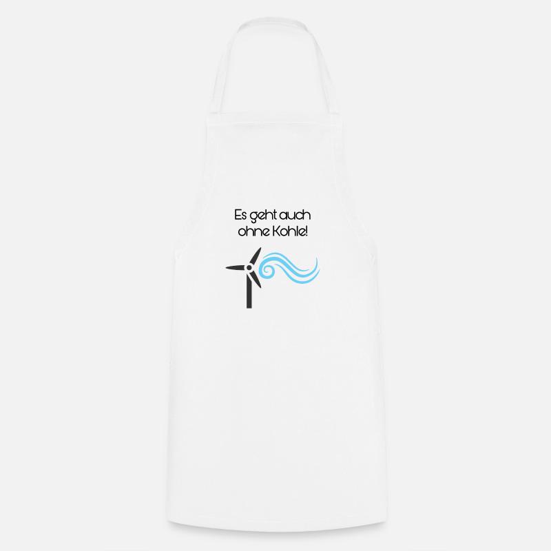 l'énergie éolienne - Tablier de cuisine - blanc