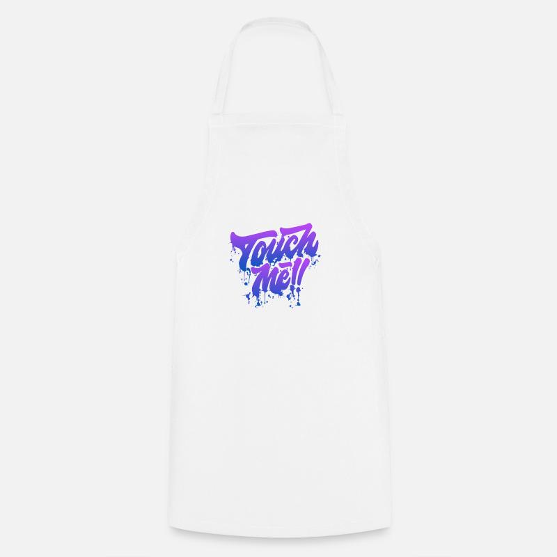 Touch me liquidletter - Tablier de cuisine - blanc