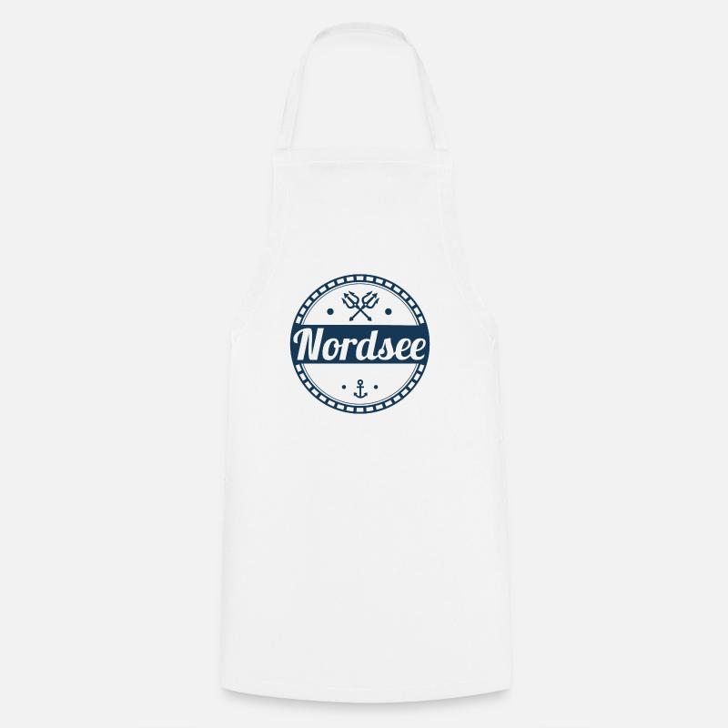 mer du Nord - Tablier de cuisine - blanc