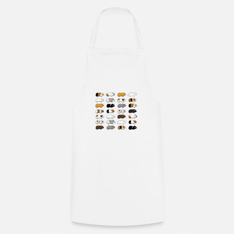 Cochons d'Inde d'affilée - Tablier de cuisine - blanc