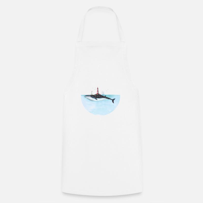 phare de la Baleine - Tablier de cuisine - blanc