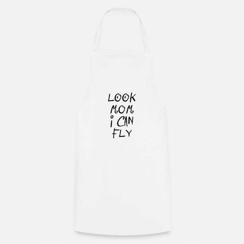 regarde maman je peux voler - Tablier de cuisine - blanc
