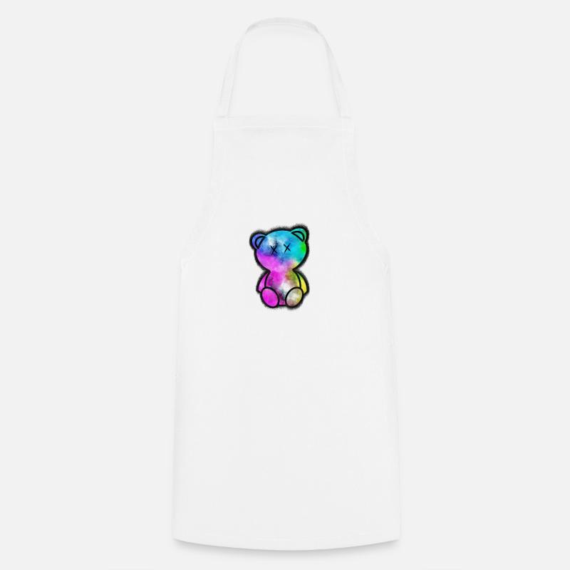 Patchy Bear 60 - Cooking Apron - white