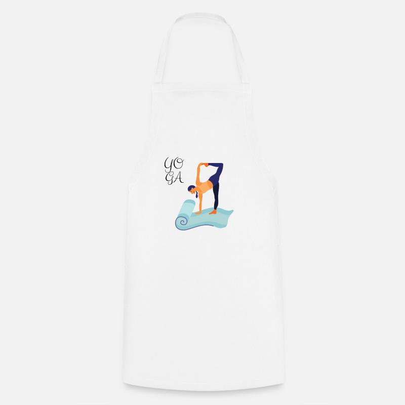 YOGA - Tablier de cuisine - blanc