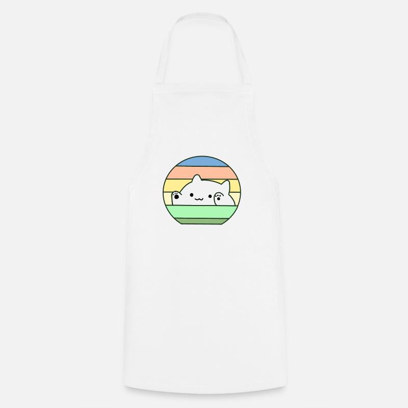 Bongo Cat 3 - Tablier de cuisine - blanc