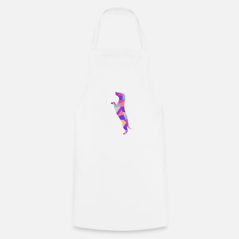 Teckel teckel - Tablier de cuisine - blanc
