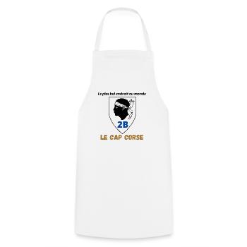 T-shirt Corse Le Cap Corse cadeau anniversaire - Tablier de cuisine - blanc - Devant - AI Model Male 185 dark (185cm)