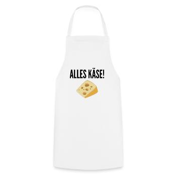 Alles Käse! - Kochschürze - Weiß - Vorne - AI Model Male 185 dark (185cm)