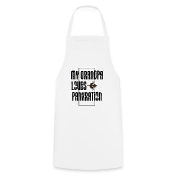 Grand-père aime les crêpes - Tablier de cuisine - blanc - Devant - AI Model Male 185 dark (185cm)