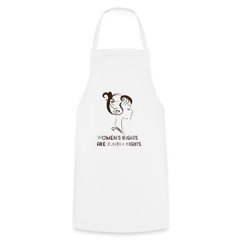 Les droits des femmes sont des droits humains - Tablier de cuisine - blanc - Devant - AI Model Male 185 dark (185cm)