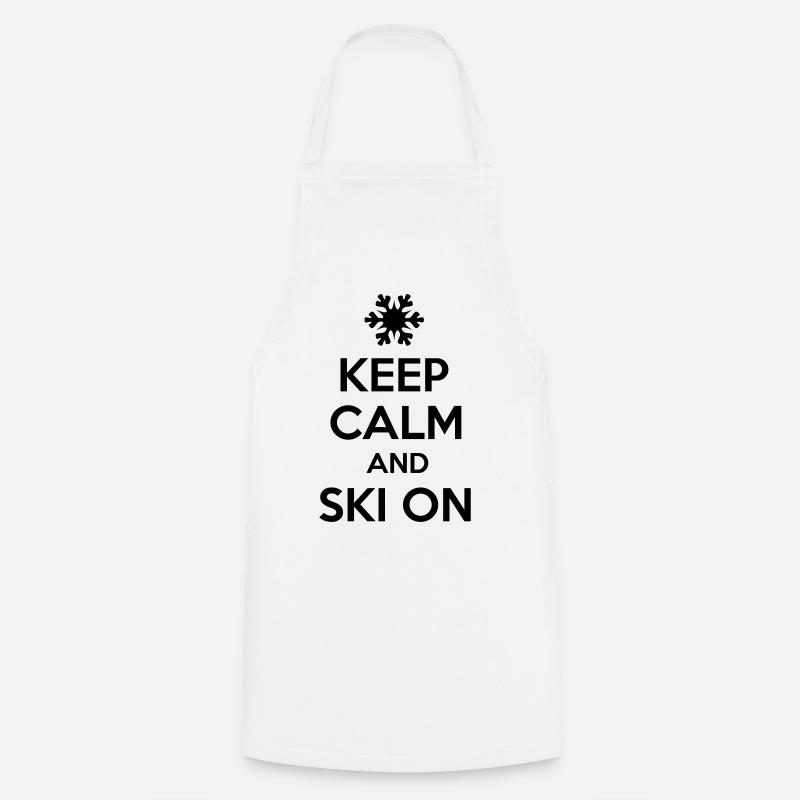 ski - Cooking Apron - white