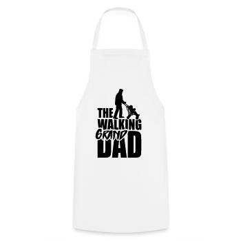The walking grandad 1clr - Cooking Apron - white - Front - AI Model Male 185 dark (185cm)