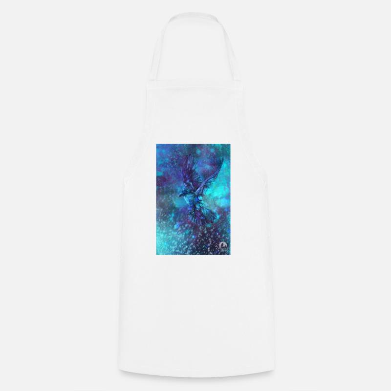 Blue Ravenstorm - Cooking Apron - white
