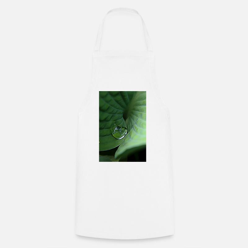 Leafy green tropical dew - Cooking Apron - white