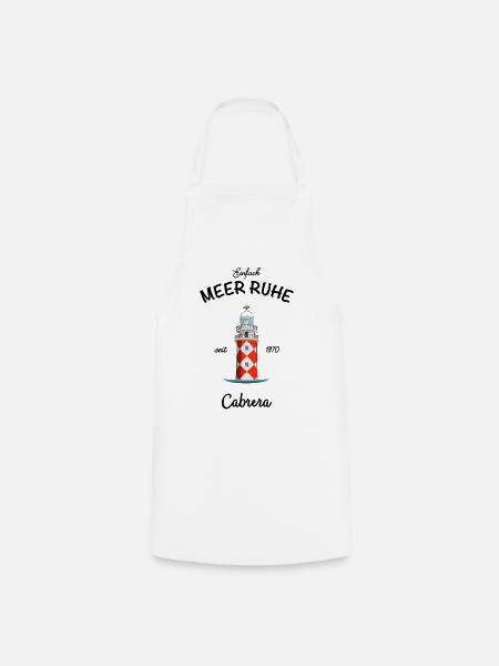 Balearen, Insel Cabrera, Meer Ruhe - Kochschürze - Weiß
