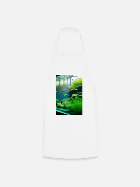 Fische, Aquarium - Kochschürze - Weiß