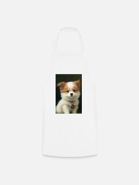 Baby Hund - Kochschürze - Weiß