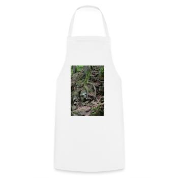 Root network in the rock forest - Cooking Apron - white - Front - AI Model Male 185 dark (185cm)