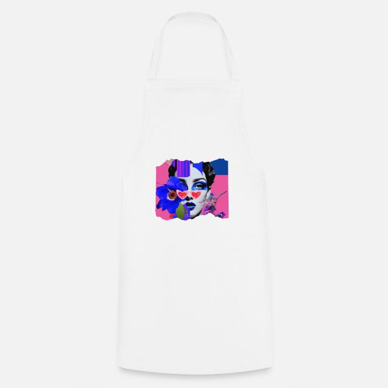 Pop Funky - Tablier de cuisine - blanc