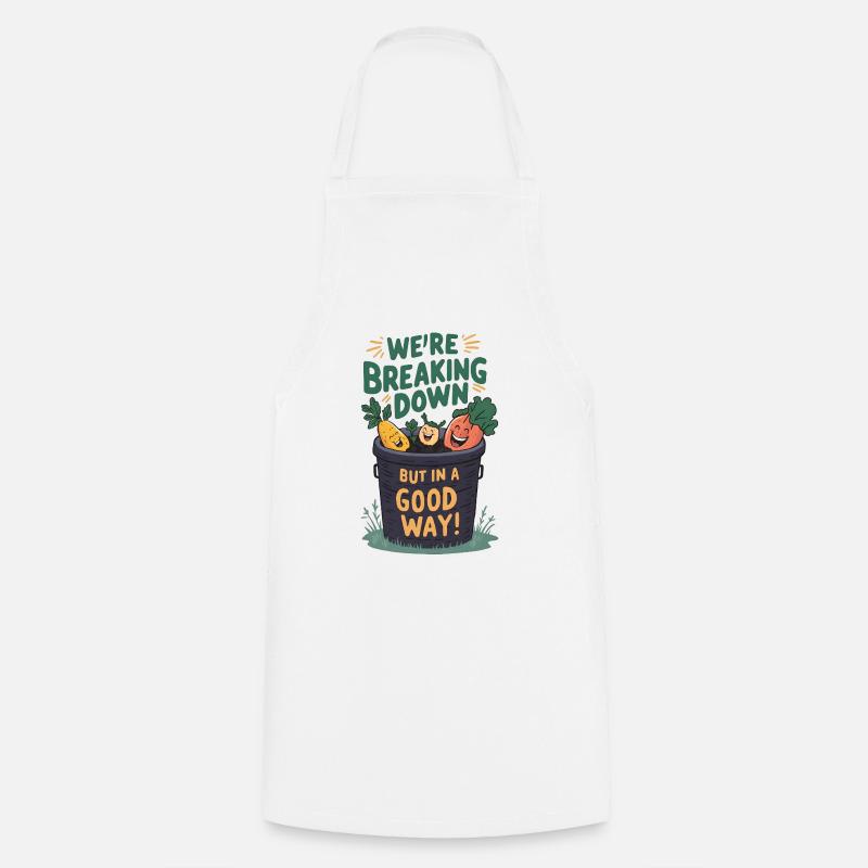 Décomposition du compost - Tablier de cuisine - blanc