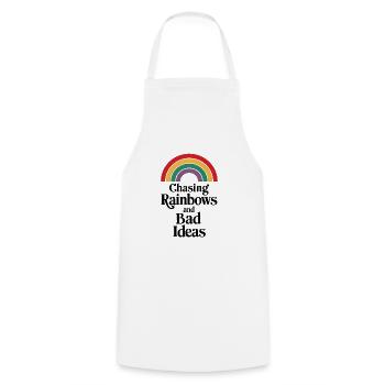 Chasing Rainbows and Bad Ideas - Kochschürze - Weiß - Vorne - AI Model Male 185 dark (185cm)