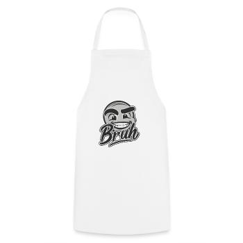 Bruh Face - Tablier de cuisine - blanc - Devant - AI Model Male 185 dark (185cm)