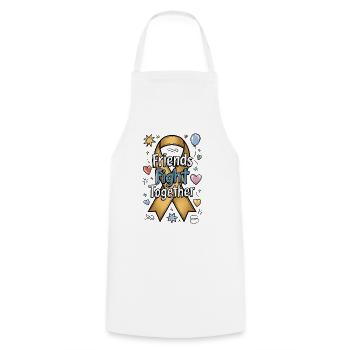 Friends Fight Together - Cooking Apron - white - Front - AI Model Male 185 dark (185cm)