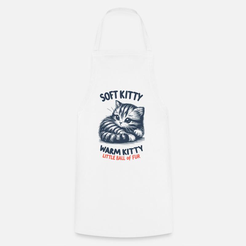 Soft Kitty - Cooking Apron - white