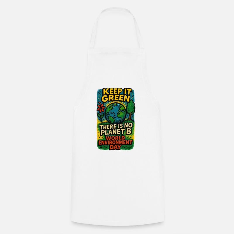 Erdbewusstsein Earth Day Design - Kochschürze - Weiß