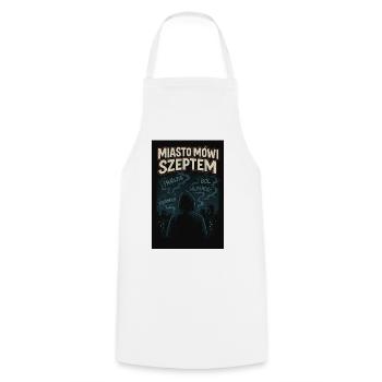 La ville parle à voix basse - Des graphismes sombres sur un t-shirt - Tablier de cuisine - blanc - Devant - AI Model Male 185 dark (185cm)