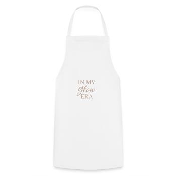 In my Glow era - Cooking Apron - white - Front - AI Model Male 185 dark (185cm)